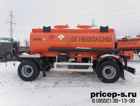 НЕФАЗ 8602-0002221-03 прицеп цистерна двухсекционная НЕФАЗ 8602-0002221-03 прицеп цистерна двухсекционная